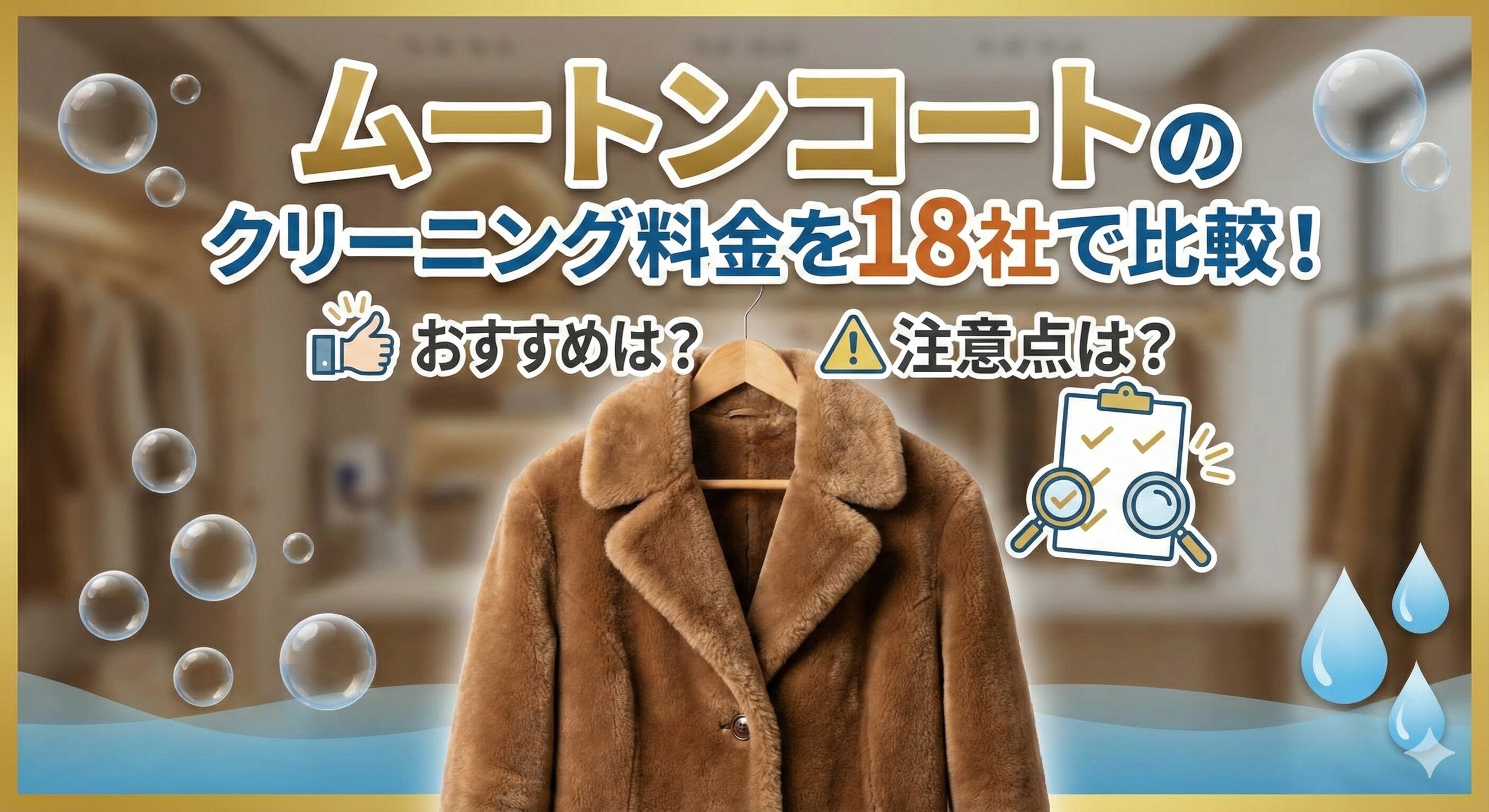 ムートンコートのクリーニング料金比較とおすすめ業者