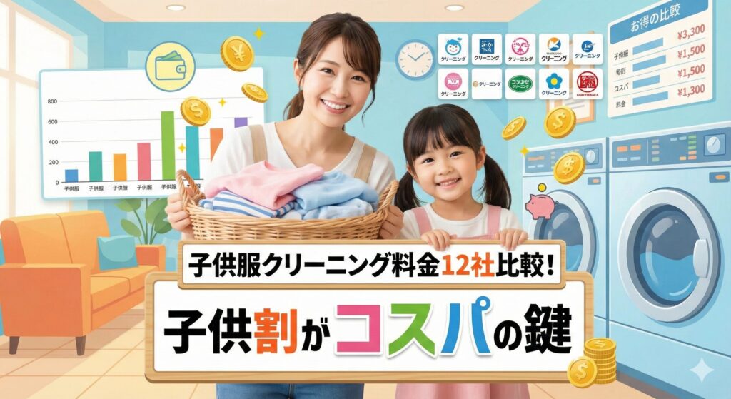 子供服のクリーニング料金を比較とおすすめ業者