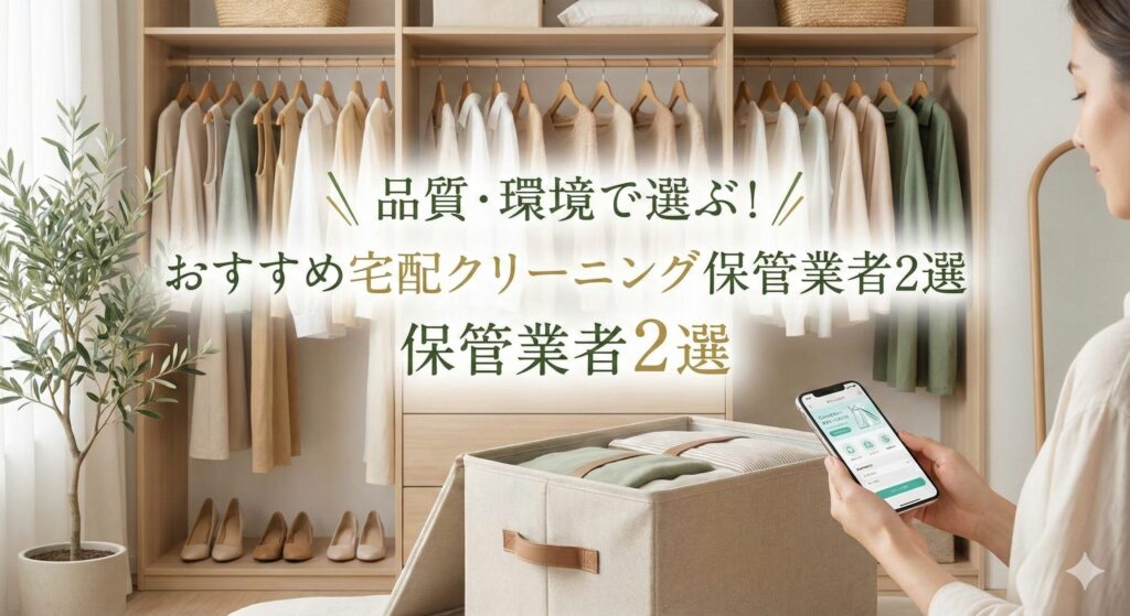 宅配クリーニング保管サービスを品質で選ぶなら?おすすめ2選