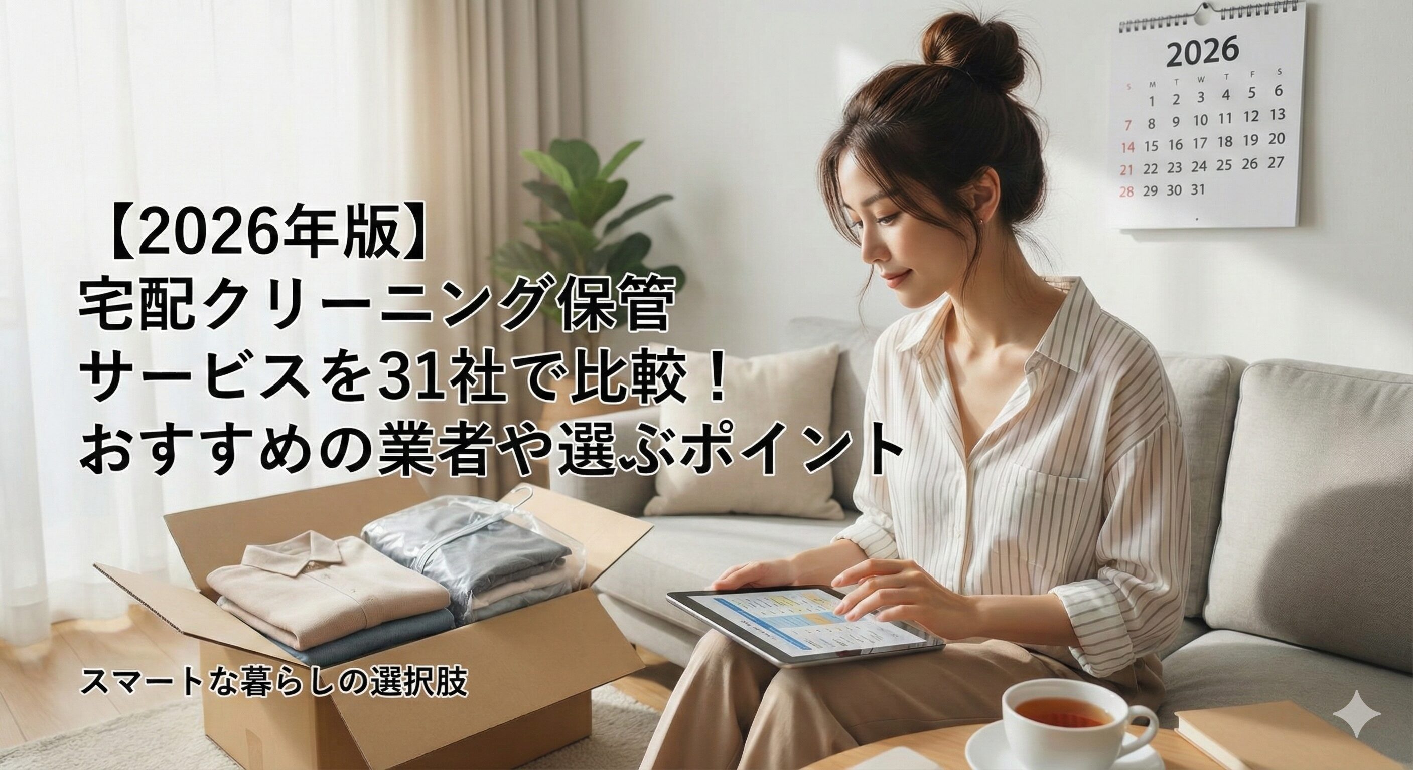 宅配クリーニングのおすすめサービスを31社で比較