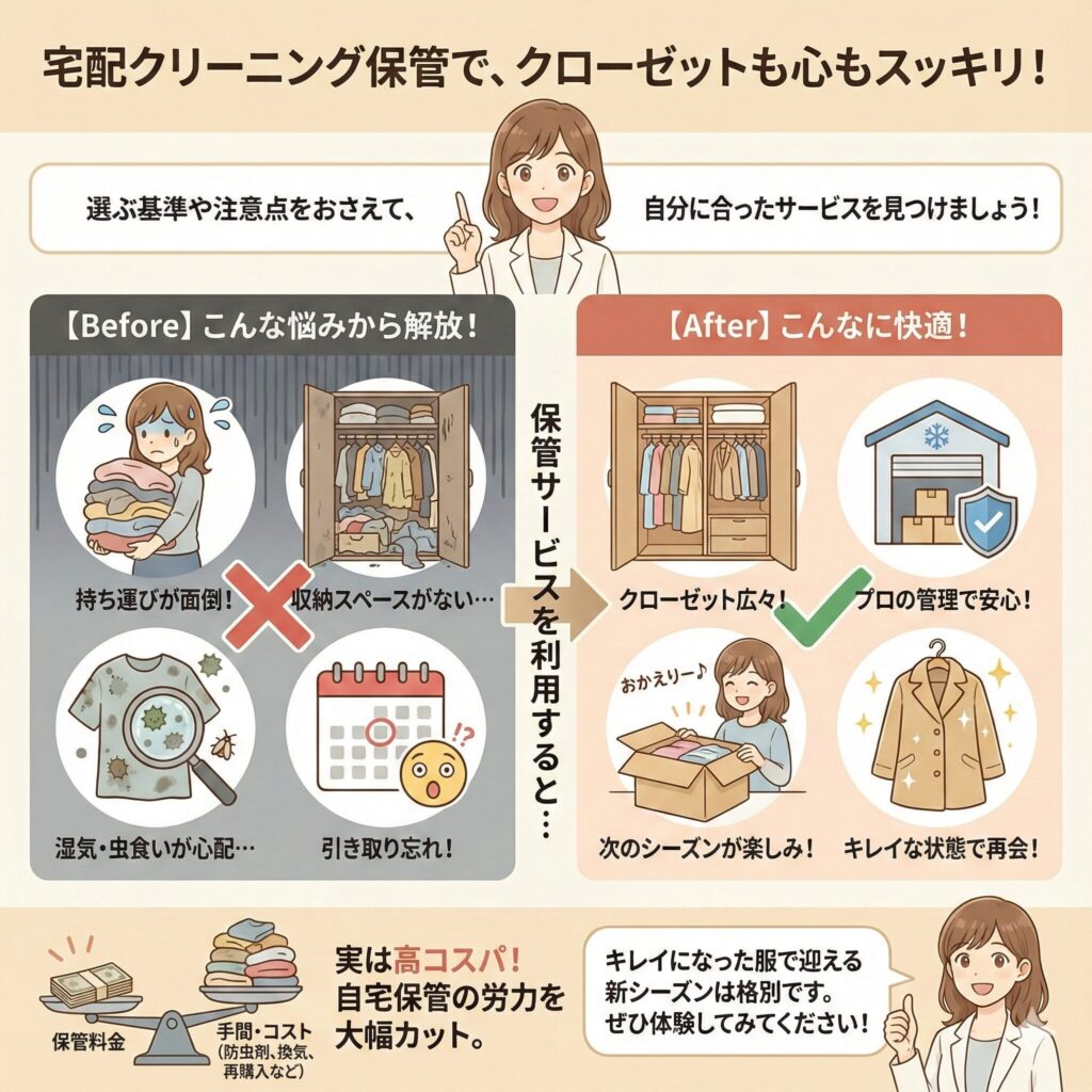 宅配クリーニング保管サービスまとめ