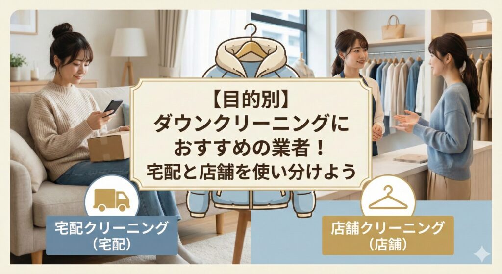 ダウンクリーニングにおすすめの業者4選