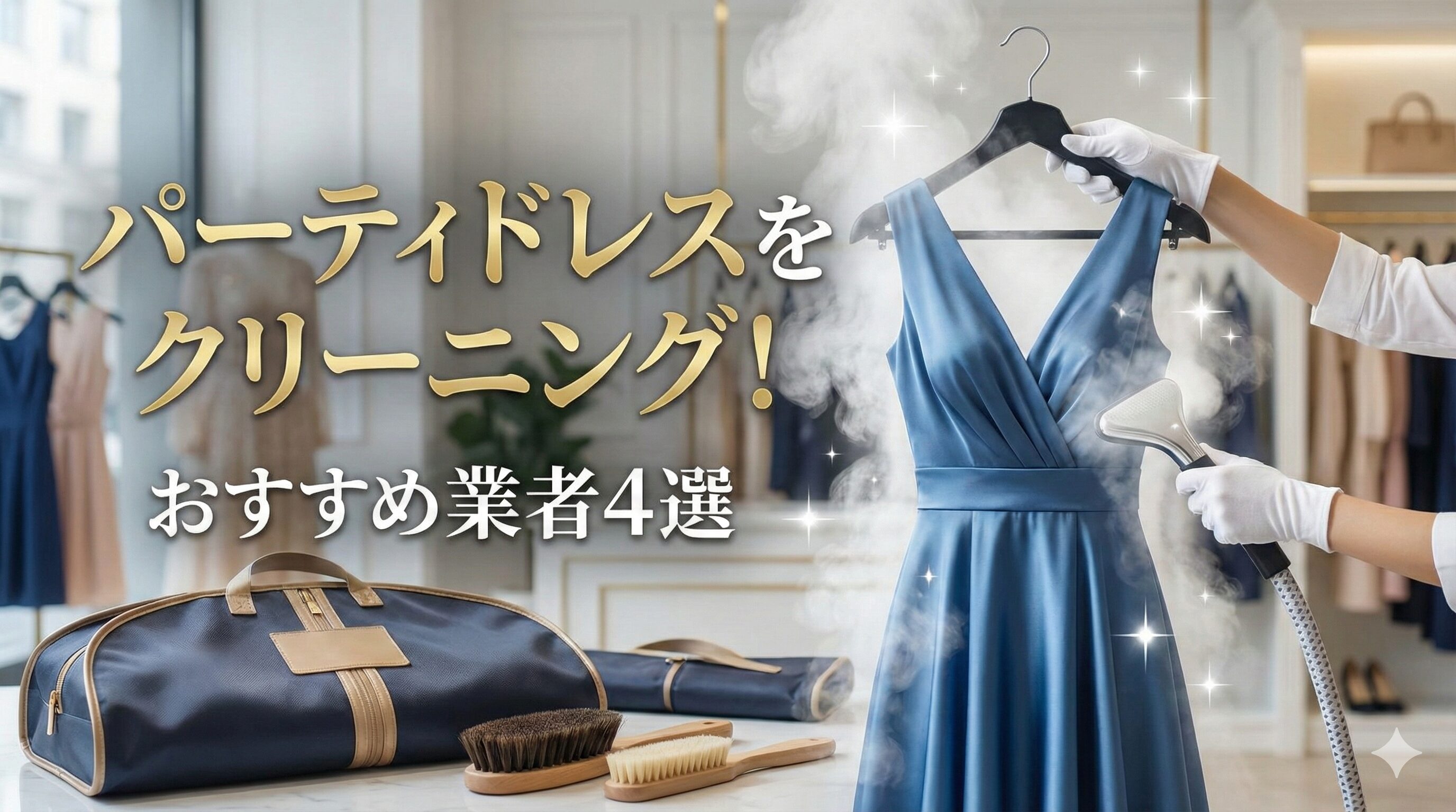 パーティドレスクリーニングおすすめ4選と18社料金比較