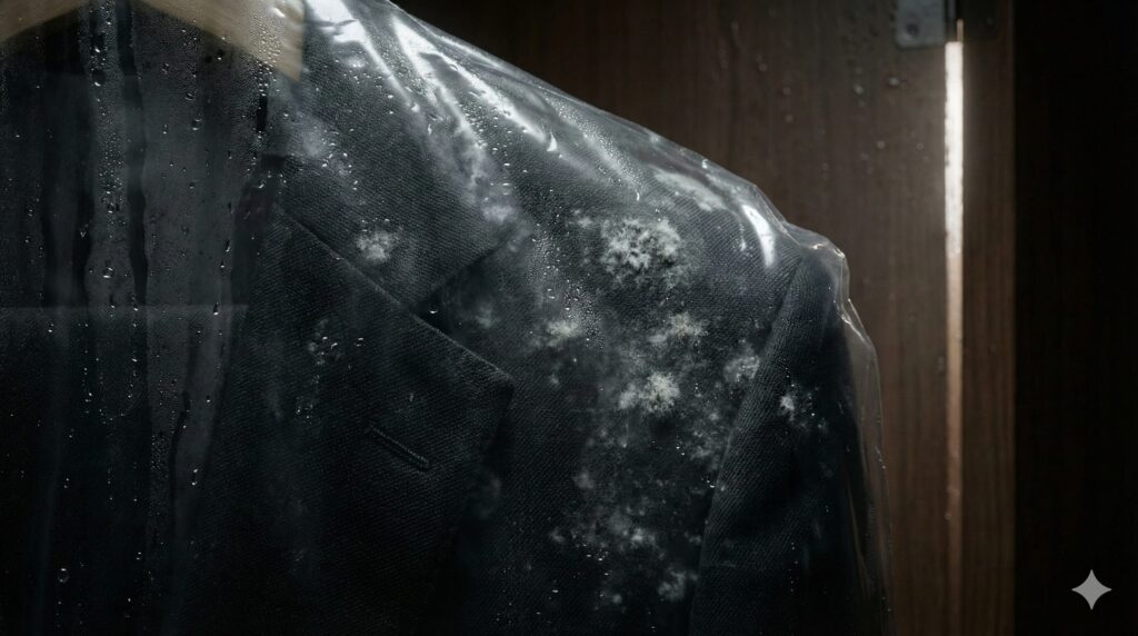 カビが発生した礼服のイメージ