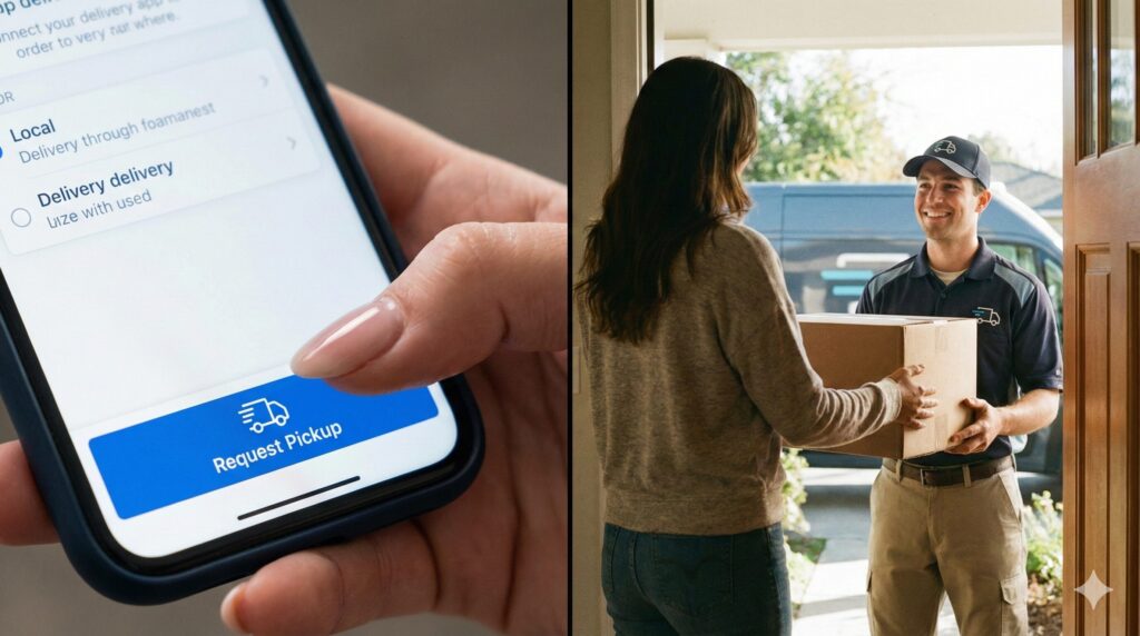 ネクシーの使い方が簡単であることに喜ぶ女性