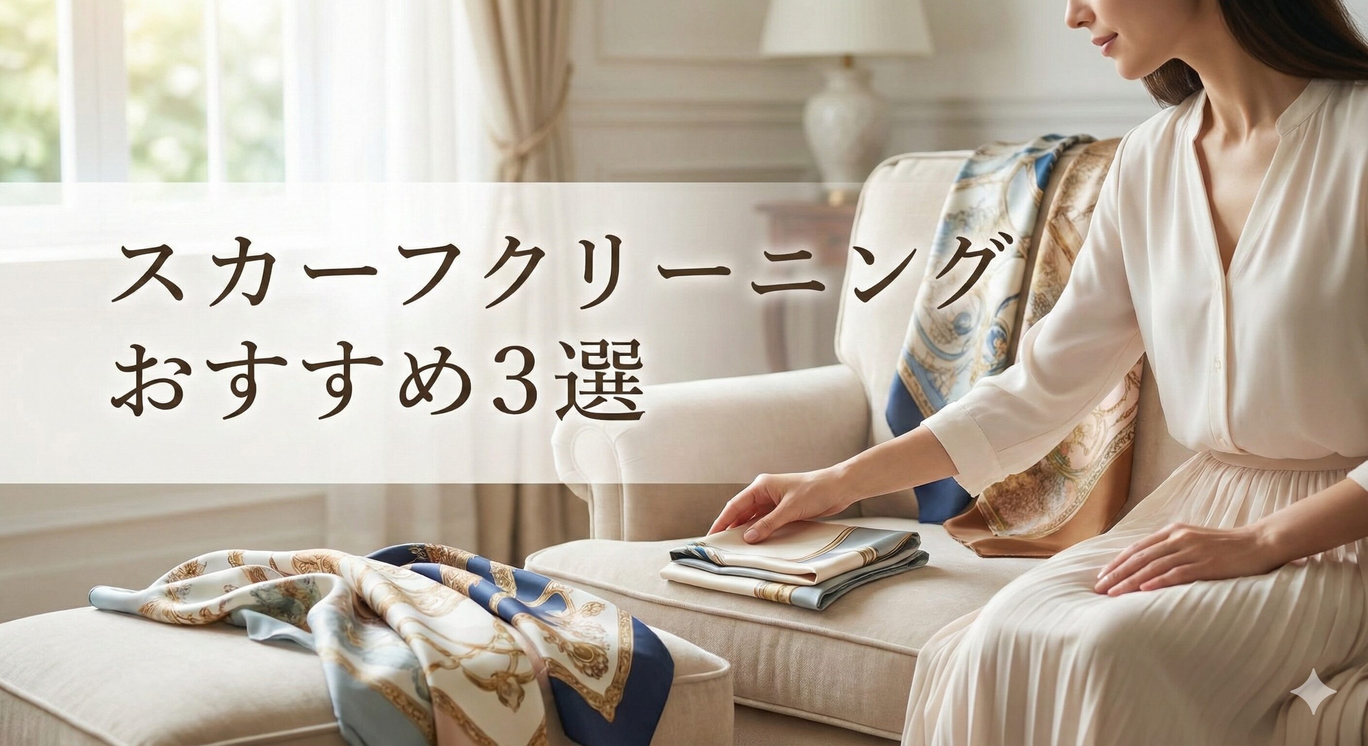 スカーフのクリーニングおすすめ3選！料金・日数など比較して厳選