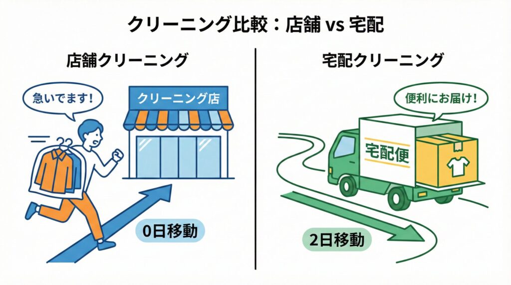 ダウンクリーニング急ぎ