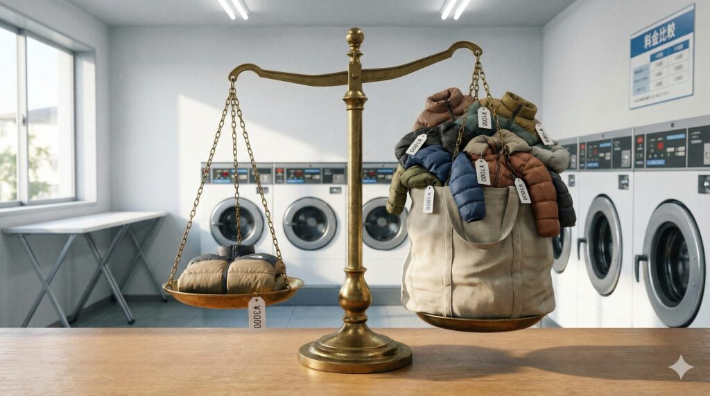 ダウンのクリーニング料金を単品とパックタイプで比較