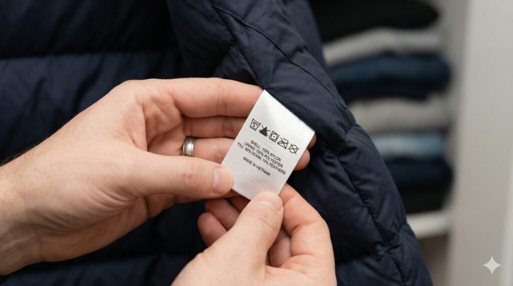 シームレスダウンジャケットは製造年をしっかりチェック