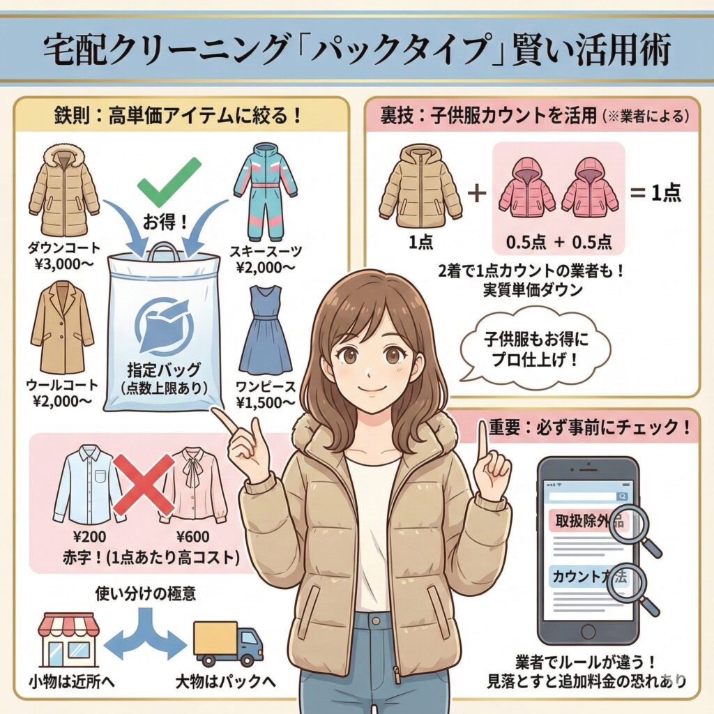 パックタイプの賢い使い方