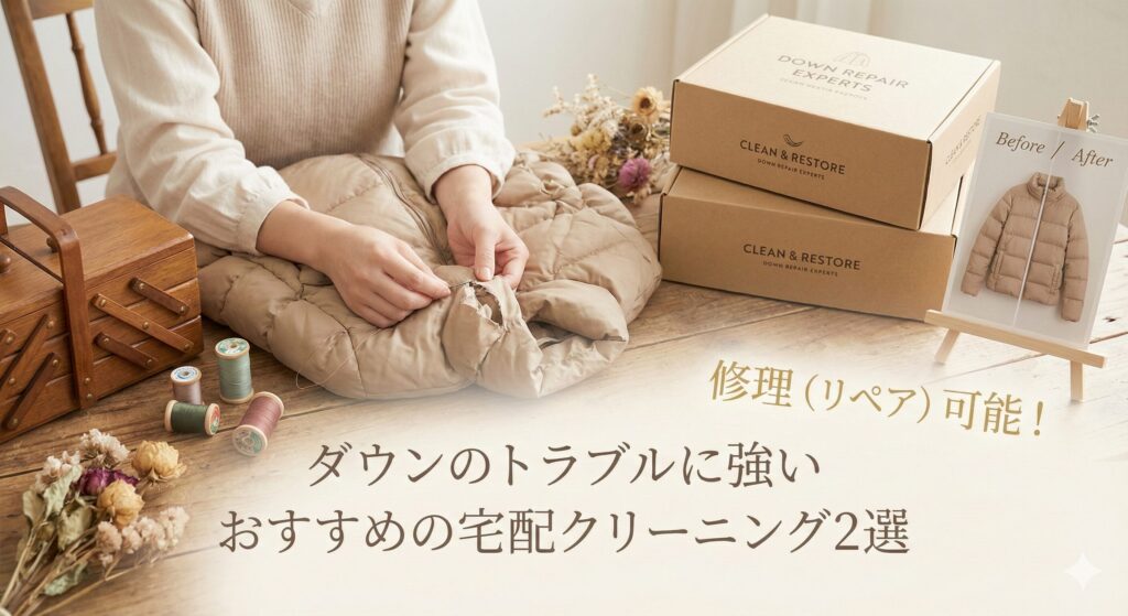 ダウンのトラブルに強いおすすめの宅配クリーニング業者2選