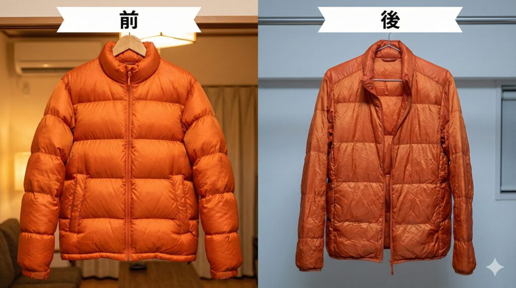 ダウンの乾燥方法