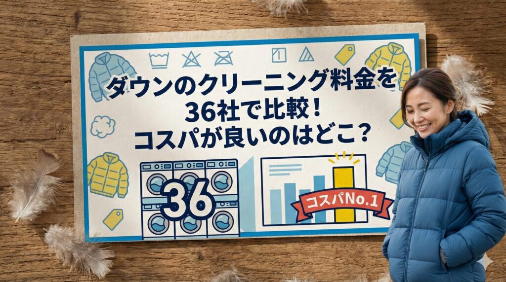 ダウンのクリーニング料金比較