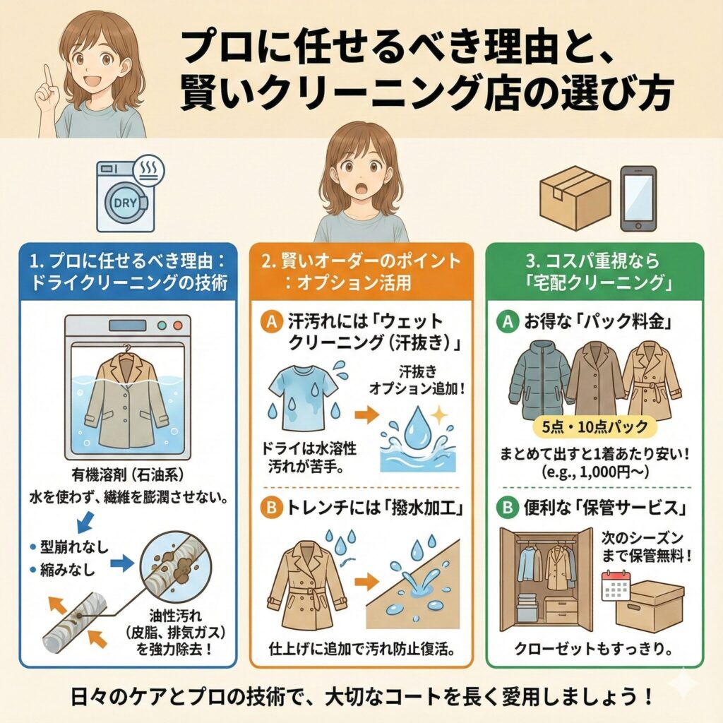 ポリエステルコートクリーニング店の選び方