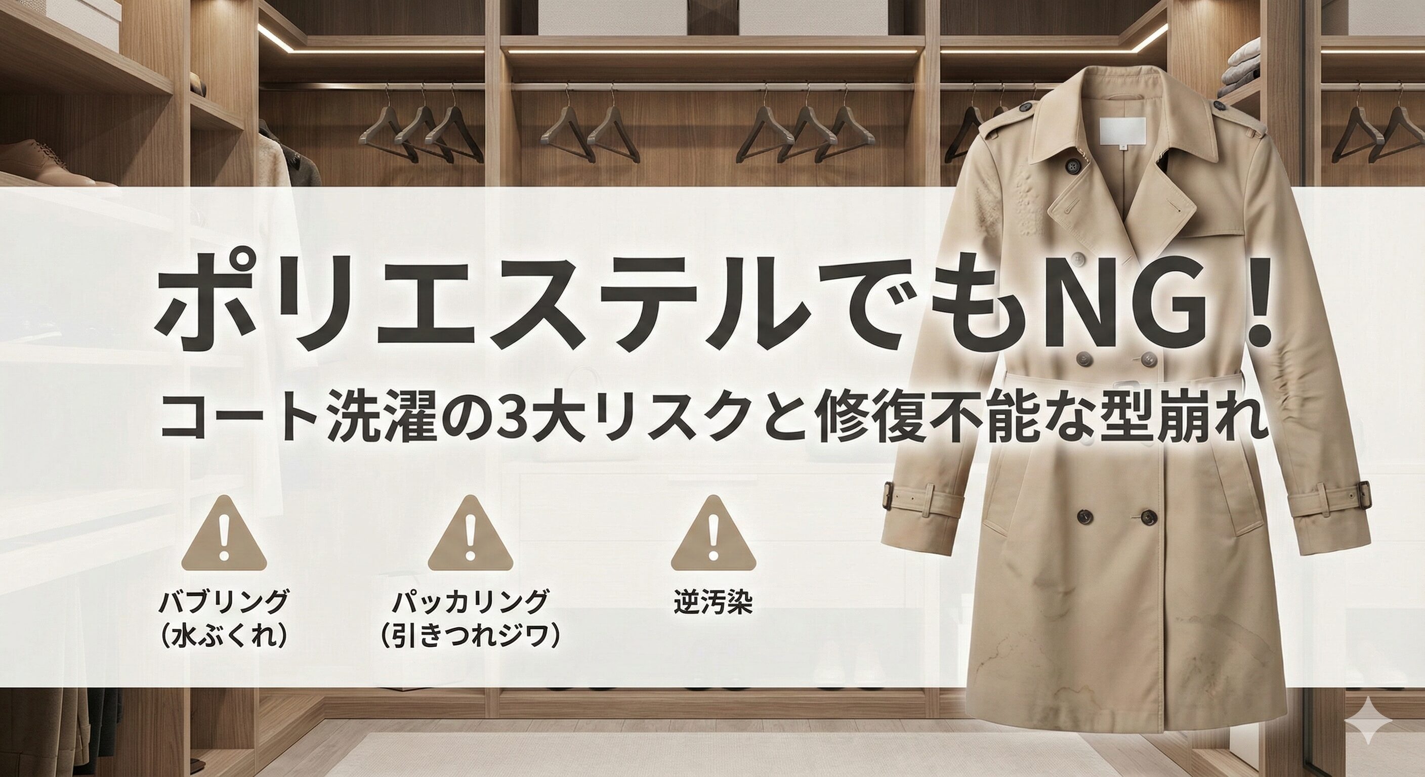 ポリエステルコートの洗濯