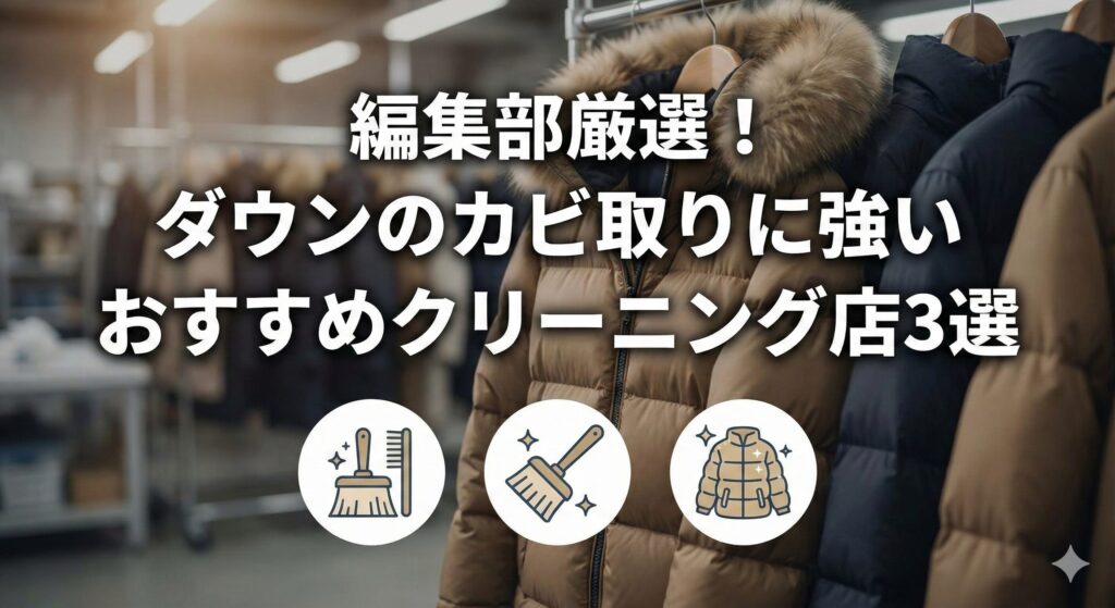 ダウンのカビ取りにおすすめの業者3選