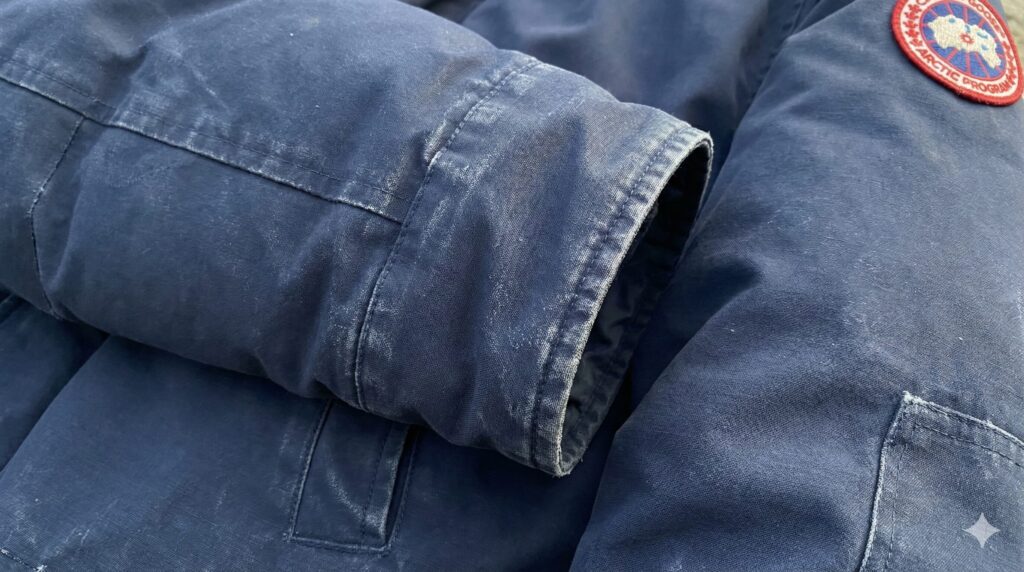 カナダグースダウンの白化