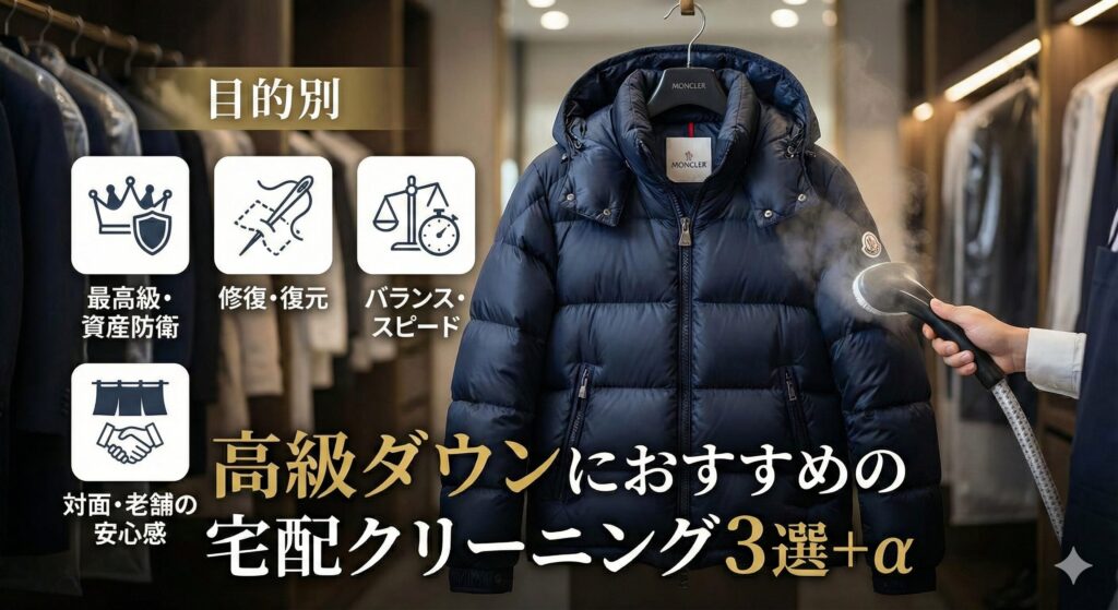 高級ダウンにおすすめのクリーニング店4選