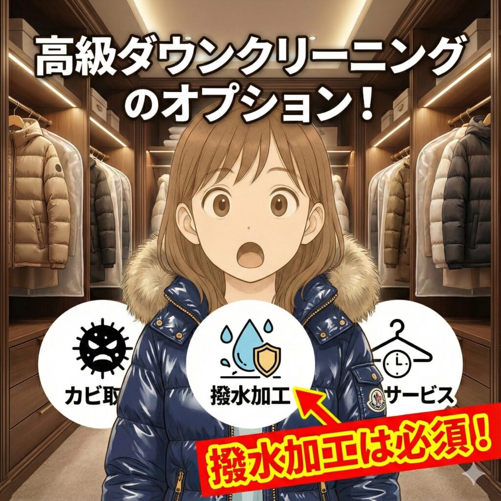 高級ダウンのクリーニング時につけたいオプション