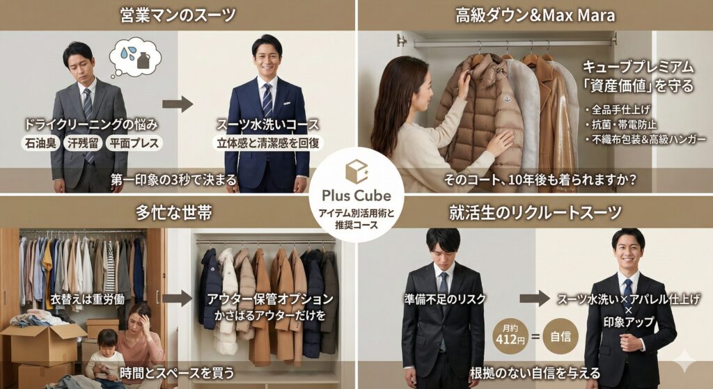 プラスキューブのタイプ別活用術