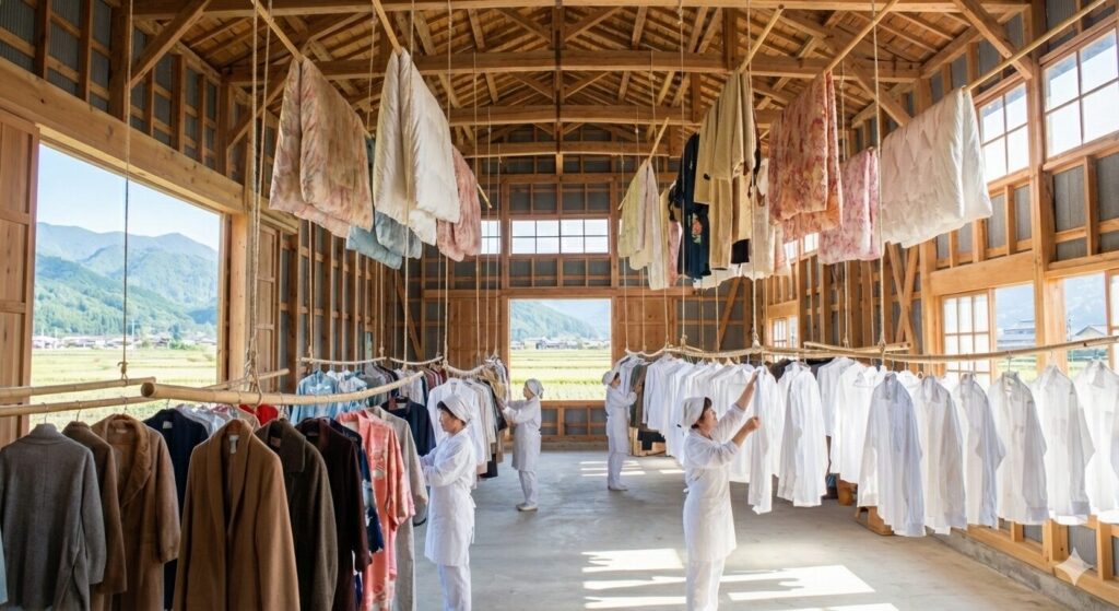 ヤマトヤクリーニングの自然乾燥のイメージ