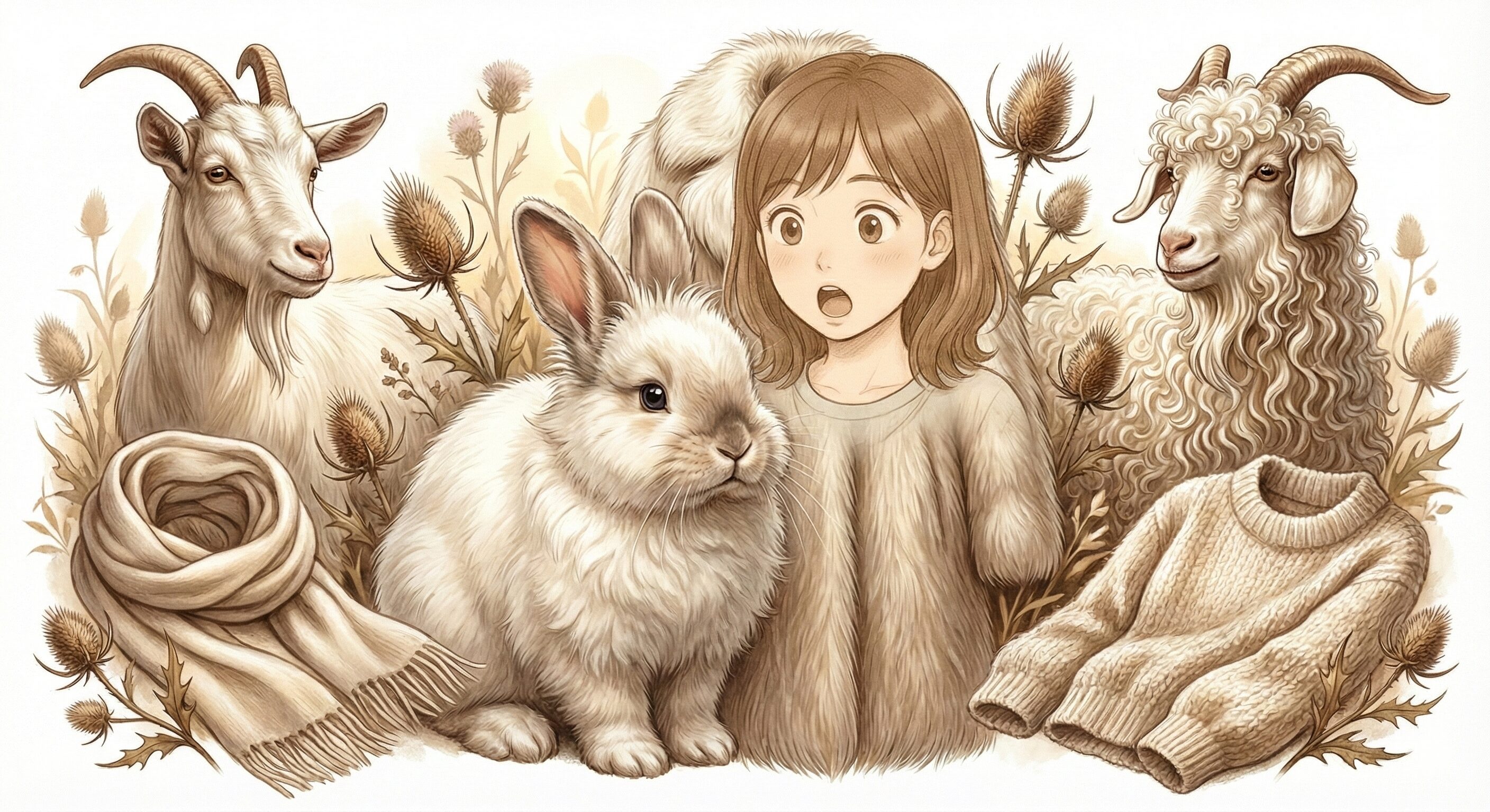 アンゴラ・カシミヤ・モヘヤ違い