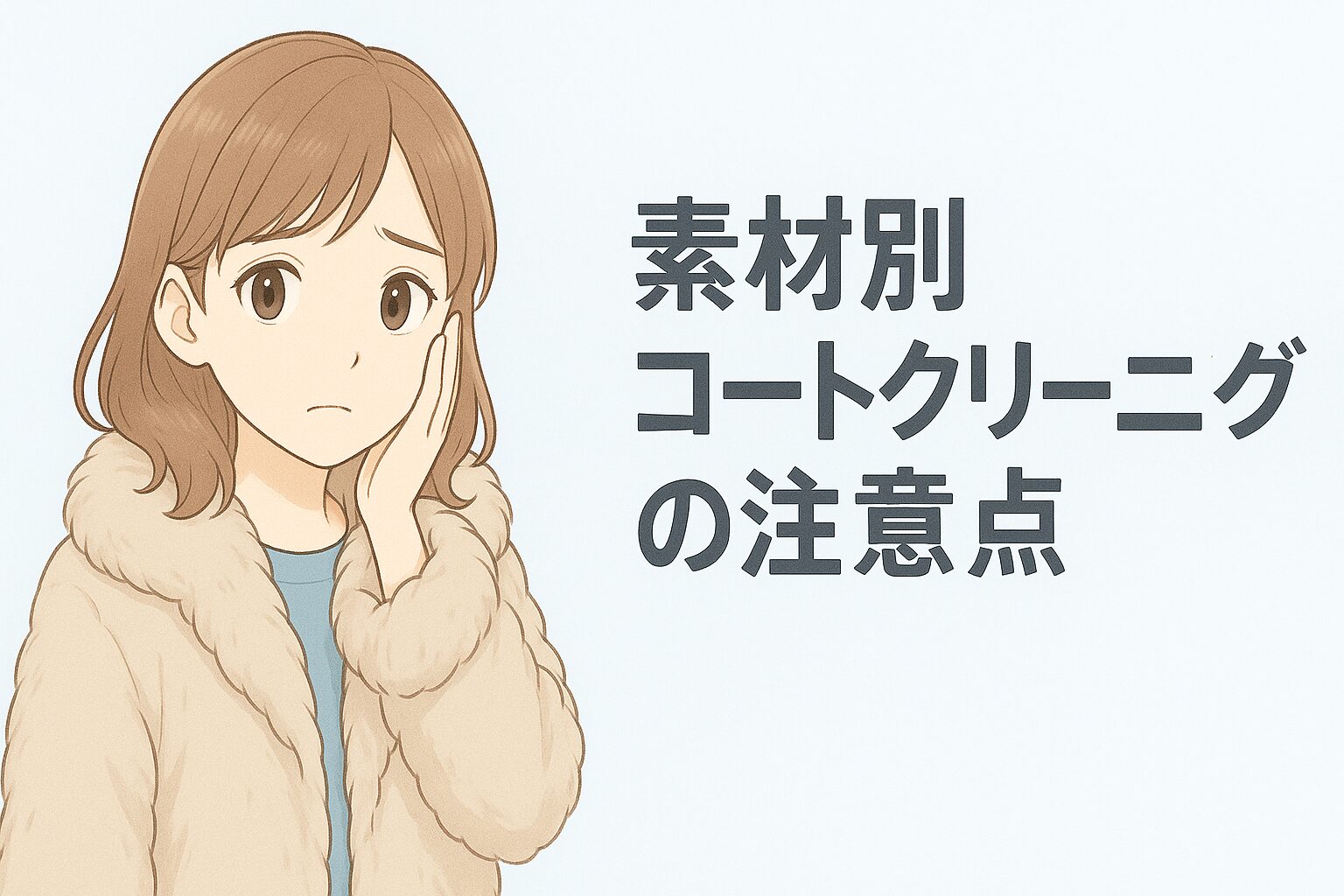 素材別コートクリーニング料金と注意点