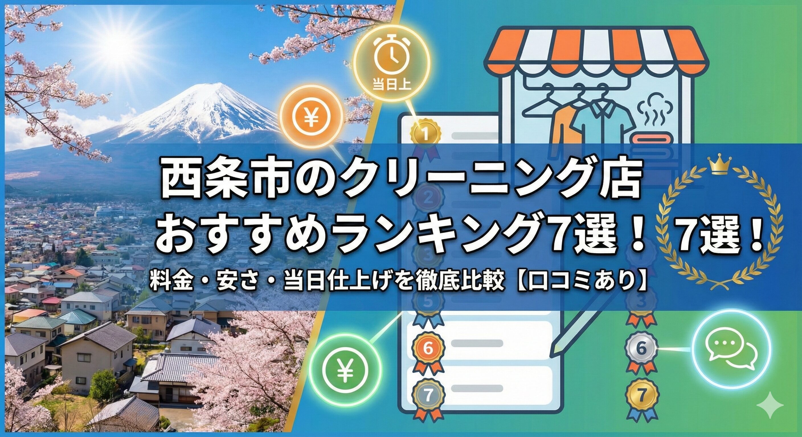 愛媛県西条市でおすすめのクリーニング店