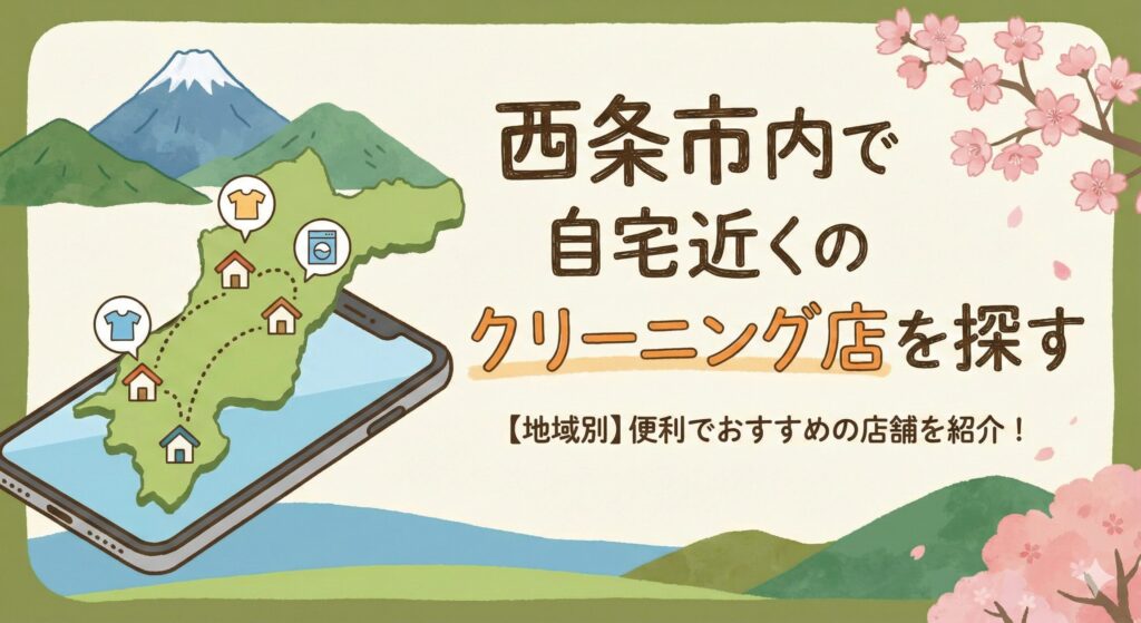 愛媛県西条市エリア別クリーニング店