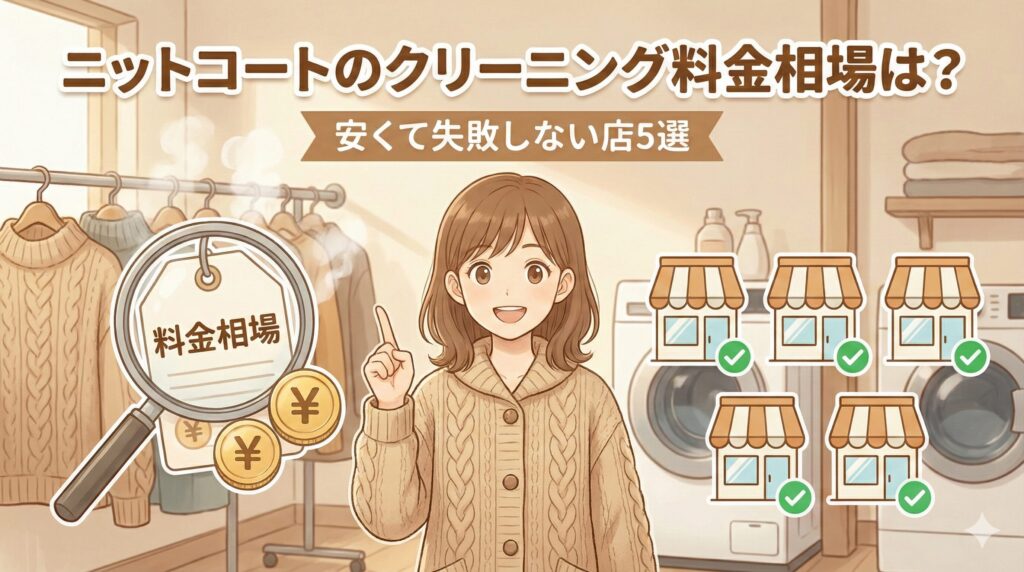 ニットコートのクリーニング料金比較