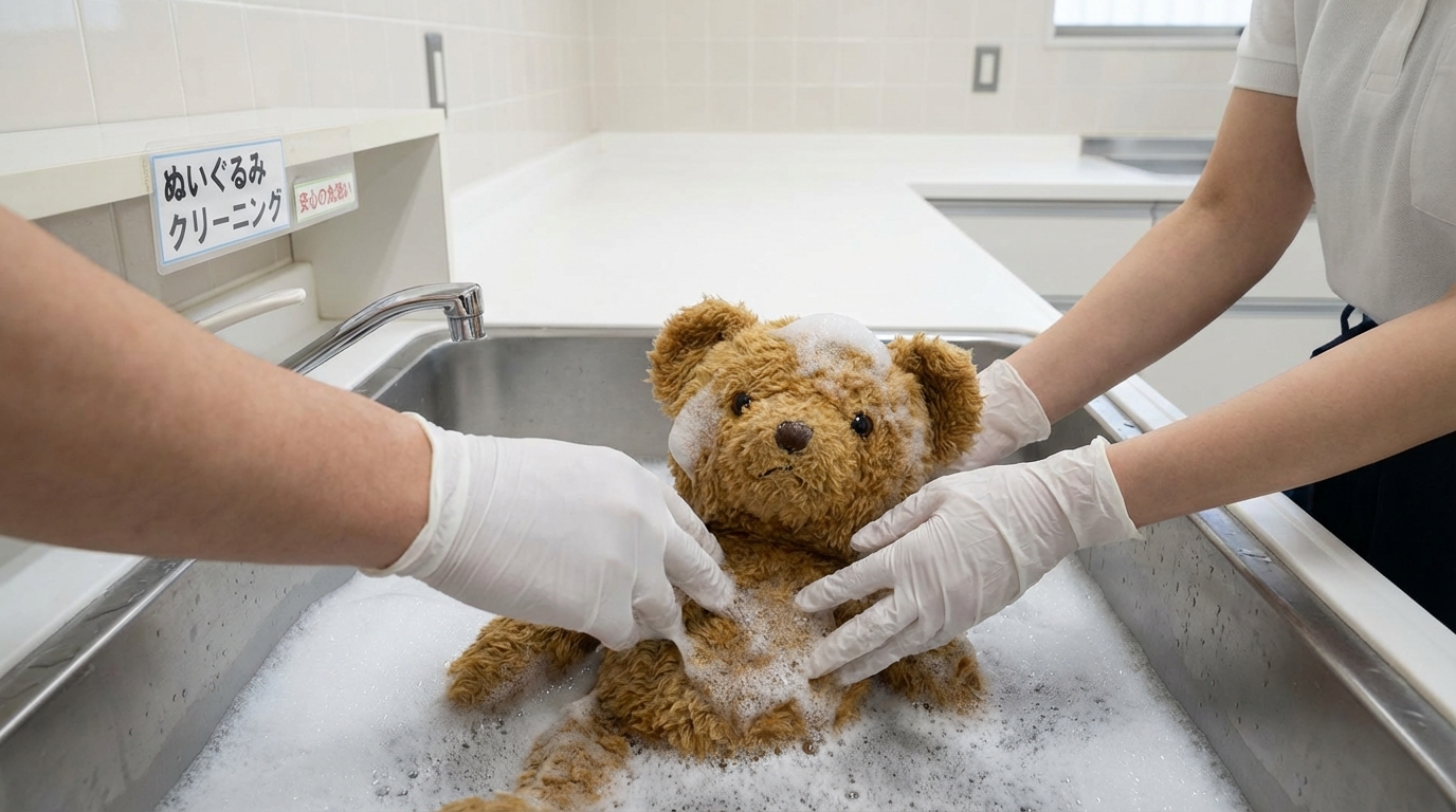 白洋舎のぬいぐるみクリーニングのイメージ