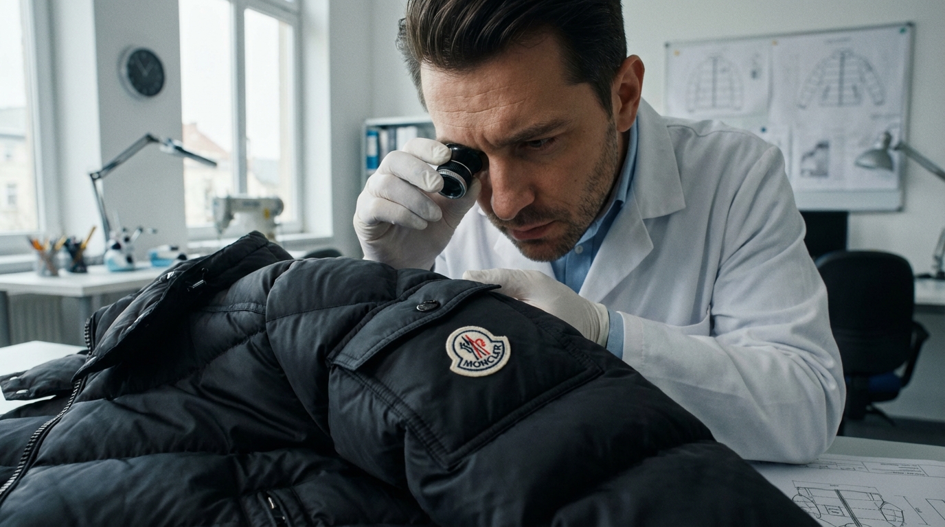 高級ダウンジャケットの検品イメージ