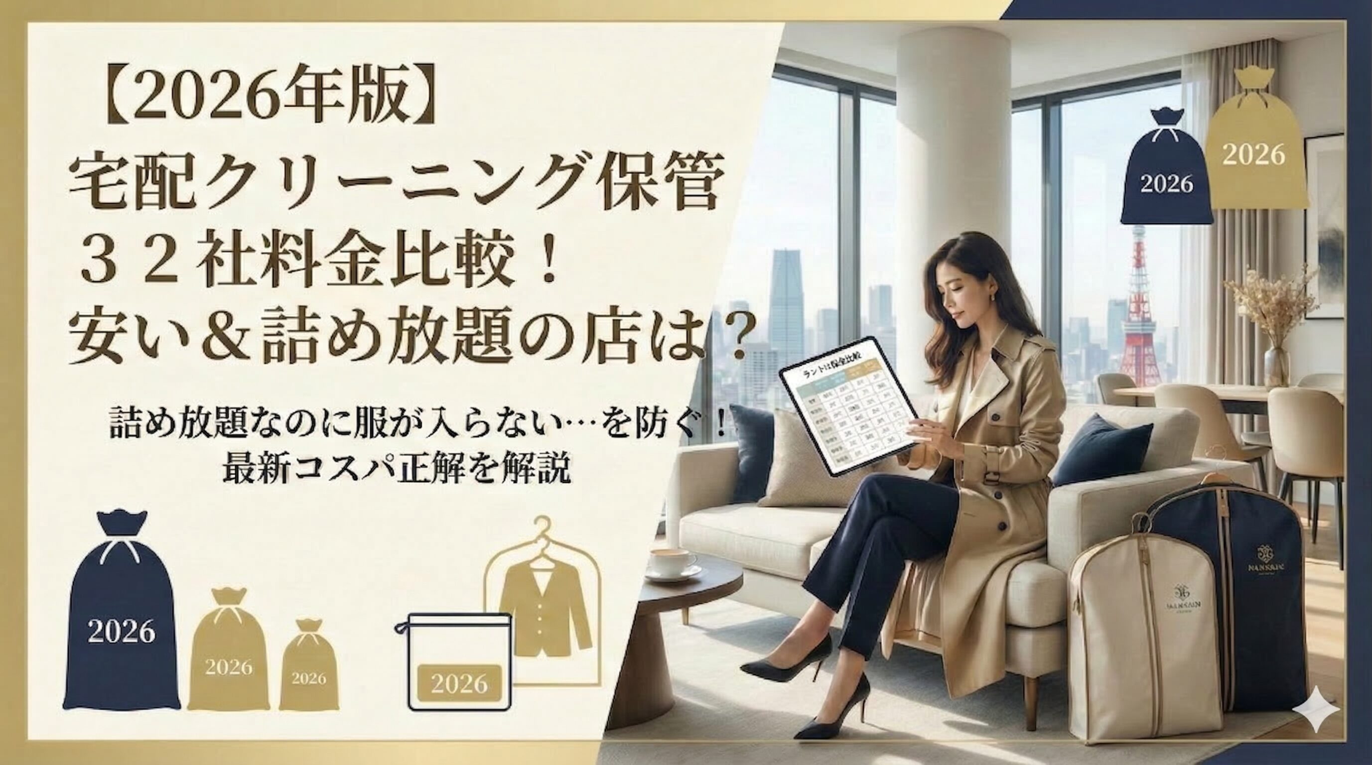 宅配クリーニングの保管サービスを料金で比較!安い詰め放題の業者はどこ?