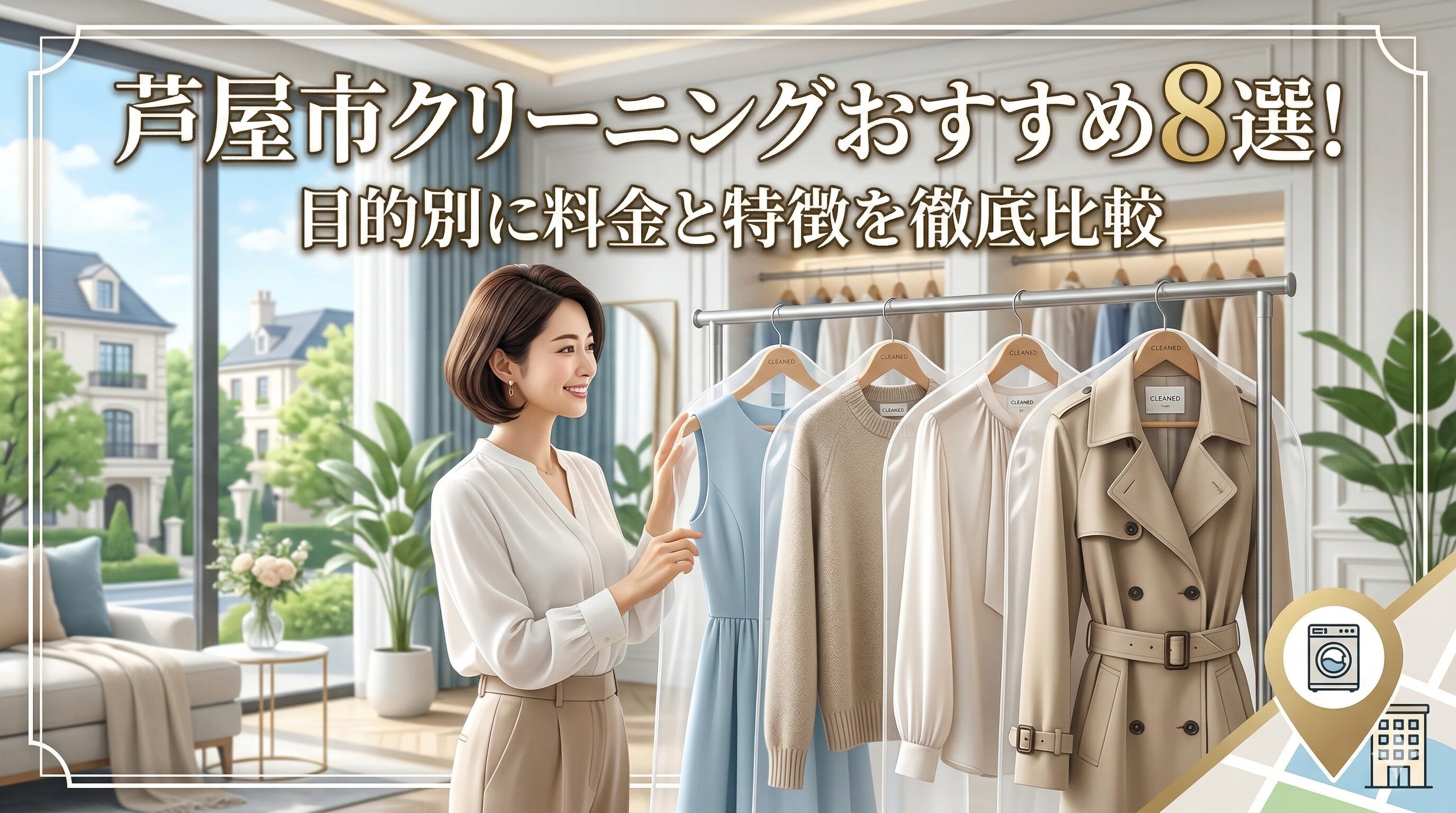 芦屋市のおすすめクリーニング8選。目的別の選び方