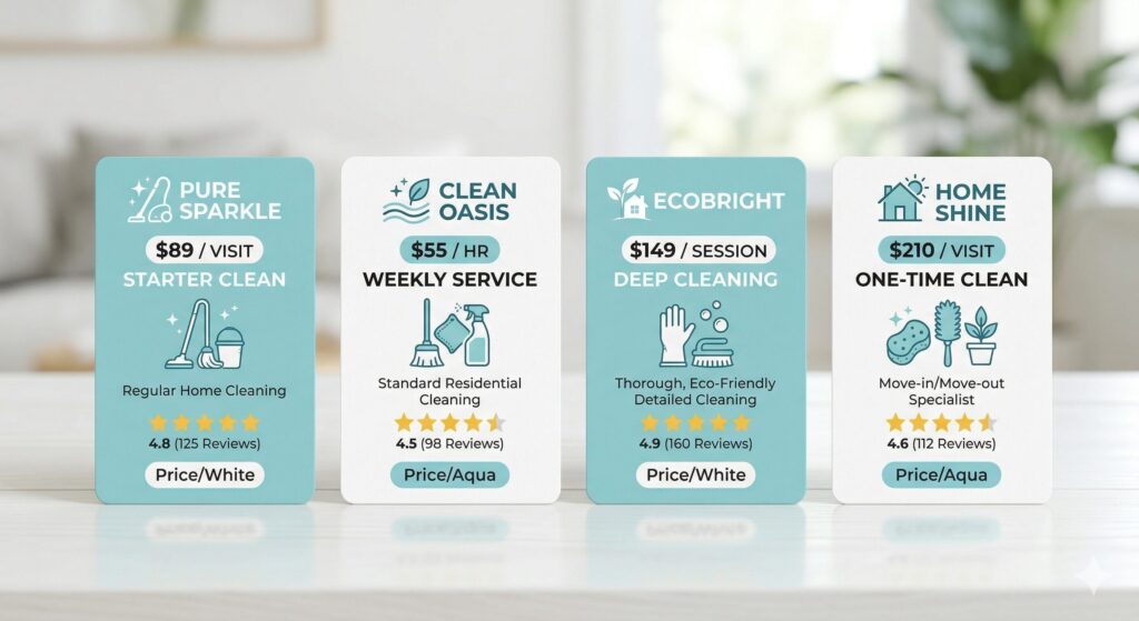 安さ重視で選ぶ宅配クリーニング4社の比較イメージ