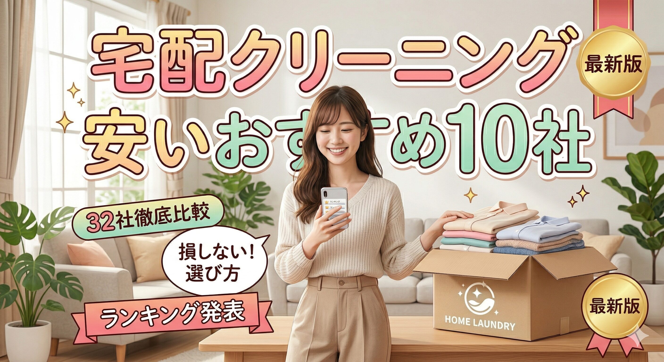 宅配クリーニング32社比較で安いおすすめの業者を紹介