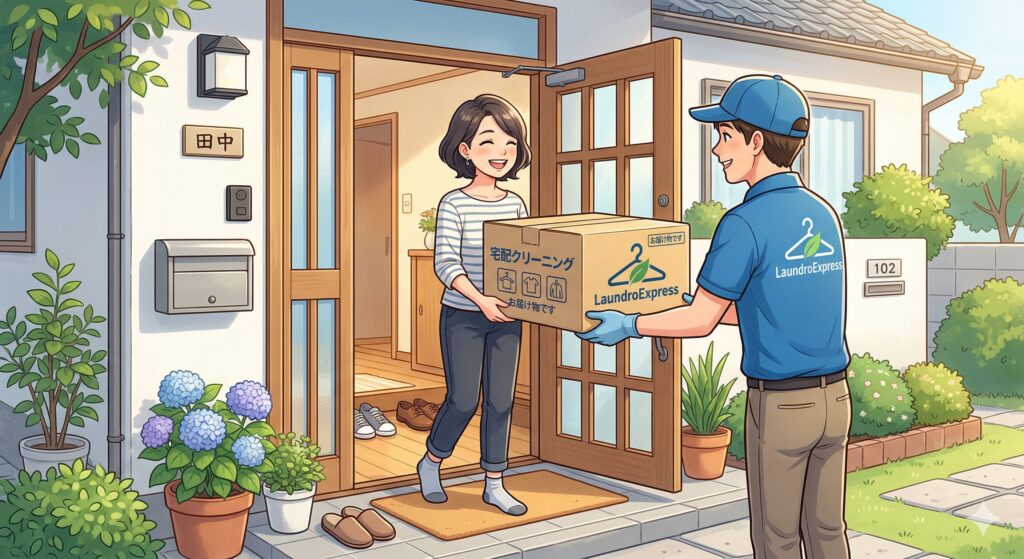 宅配クリーニングの流れイメージ