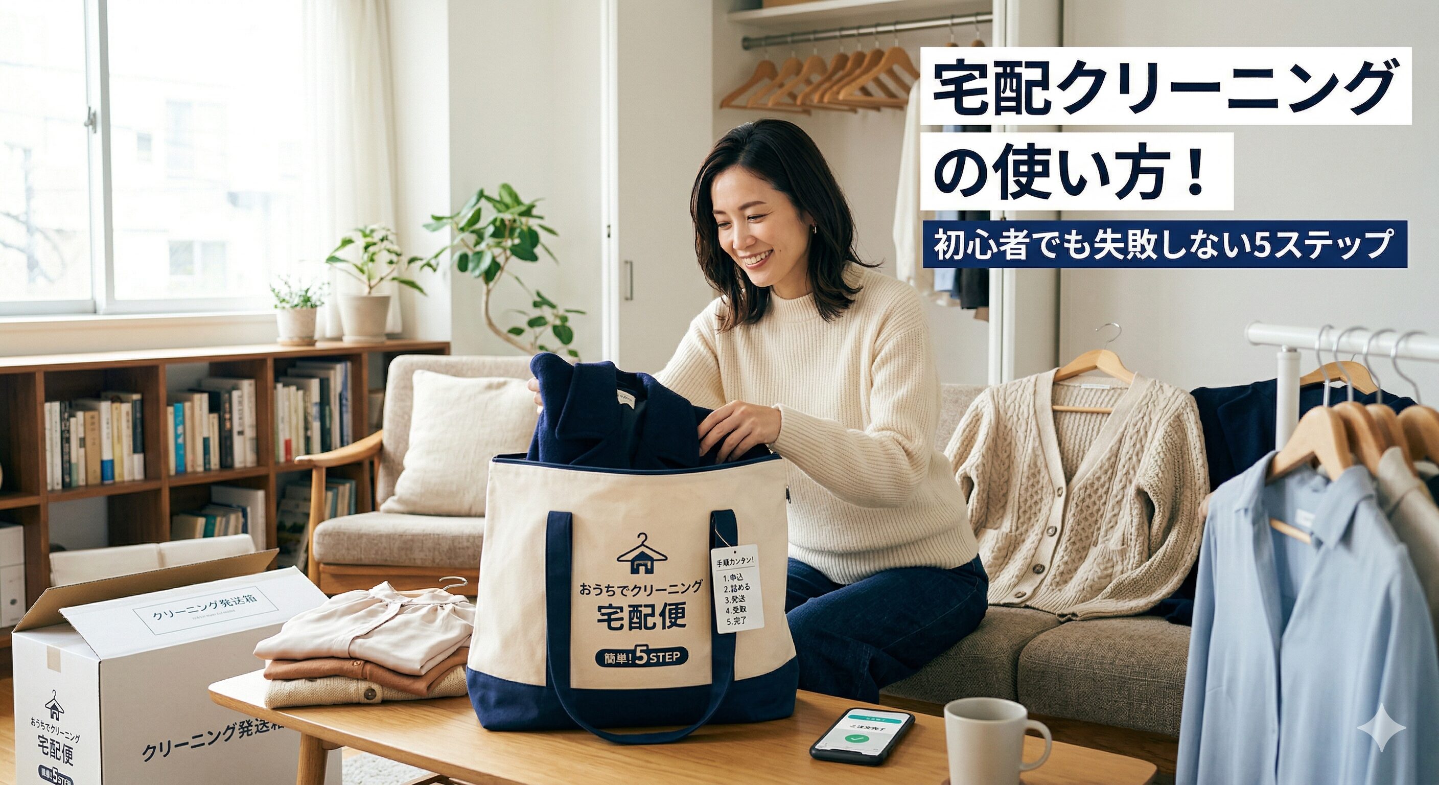 宅配クリーニングの使い方。初心者でも失敗しない5ステップのアイキャッチ画像