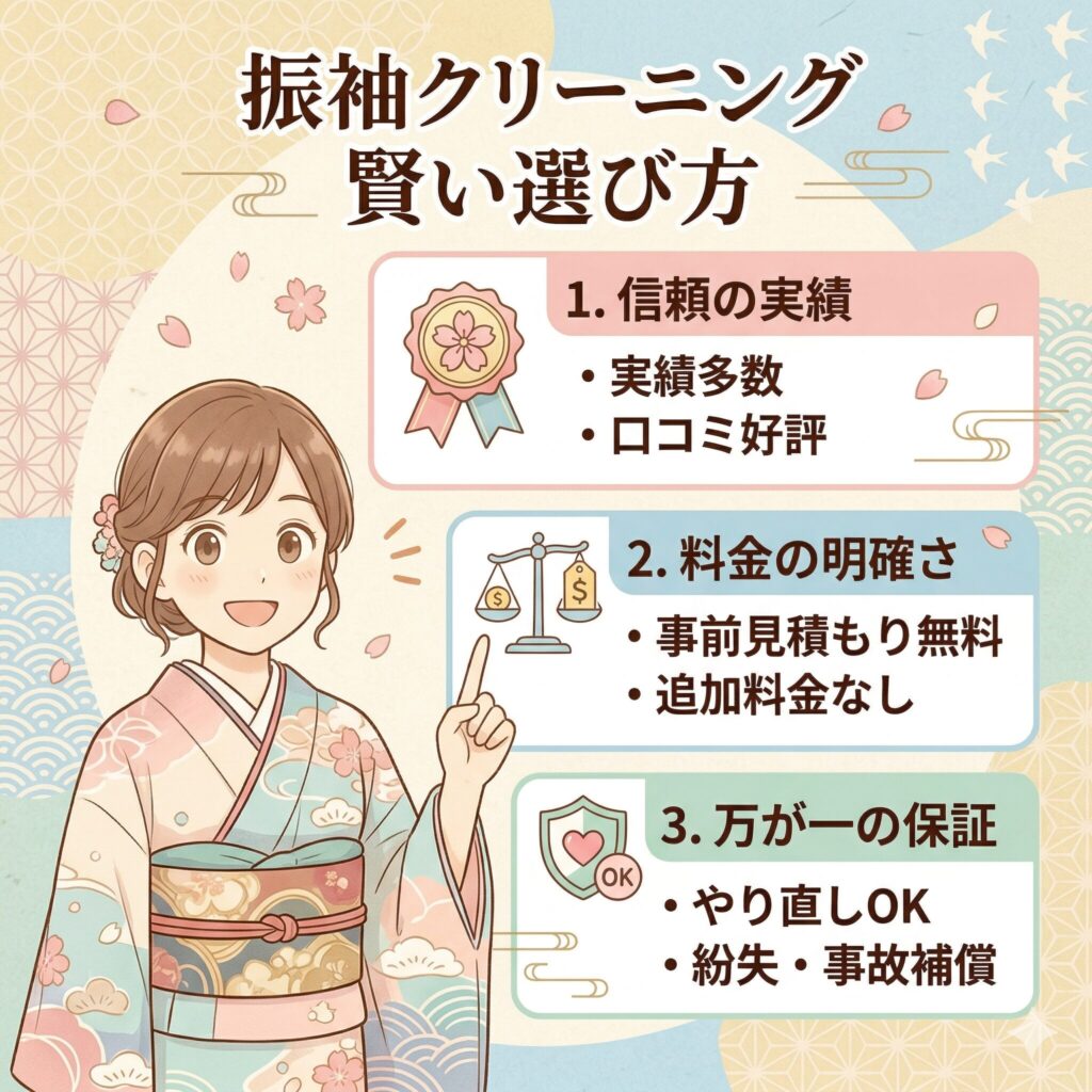 着物のクリーニング業者の選び方