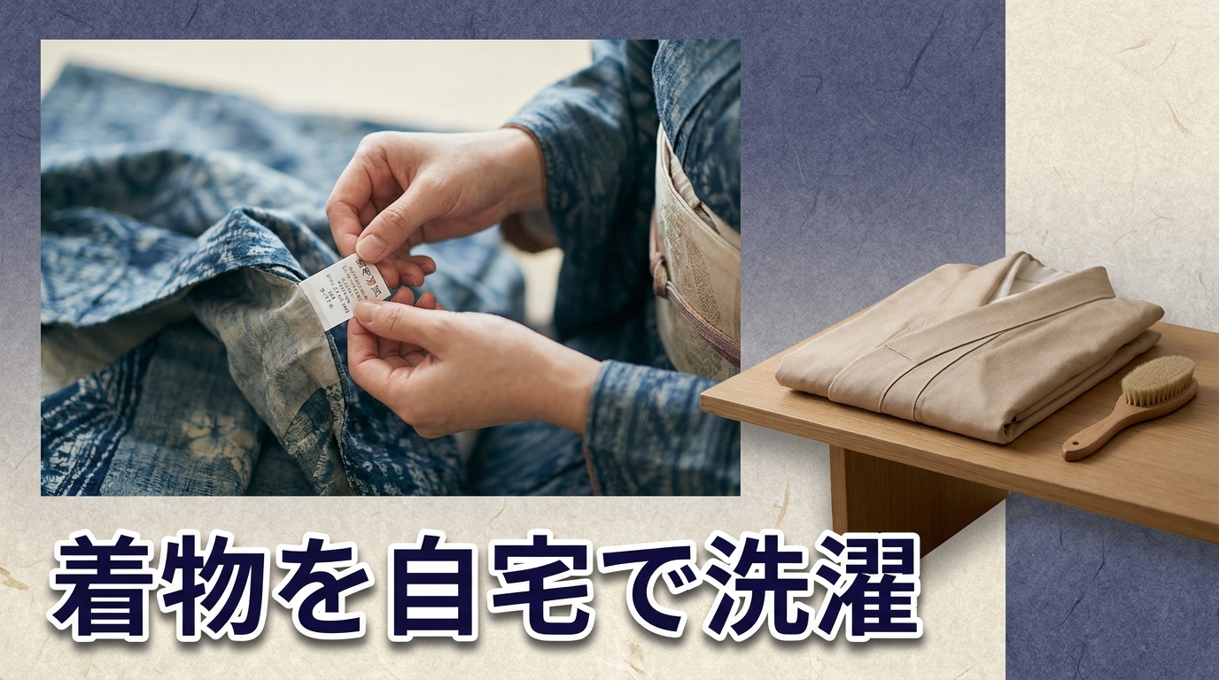 着物を自宅で洗濯する方法解説のアイキャッチ