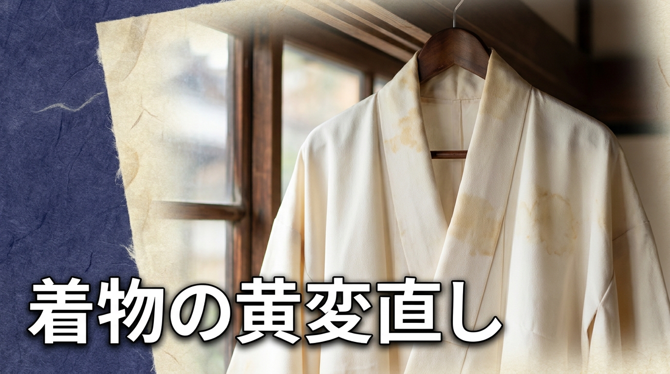 着物の黄変直し・黄ばみ取り業者比較｜染色補正の料金相場と修復ライン