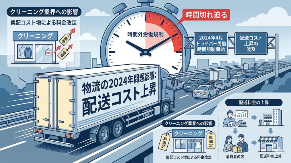 2024年問題による宅配クリーニングの送料値上げリスク