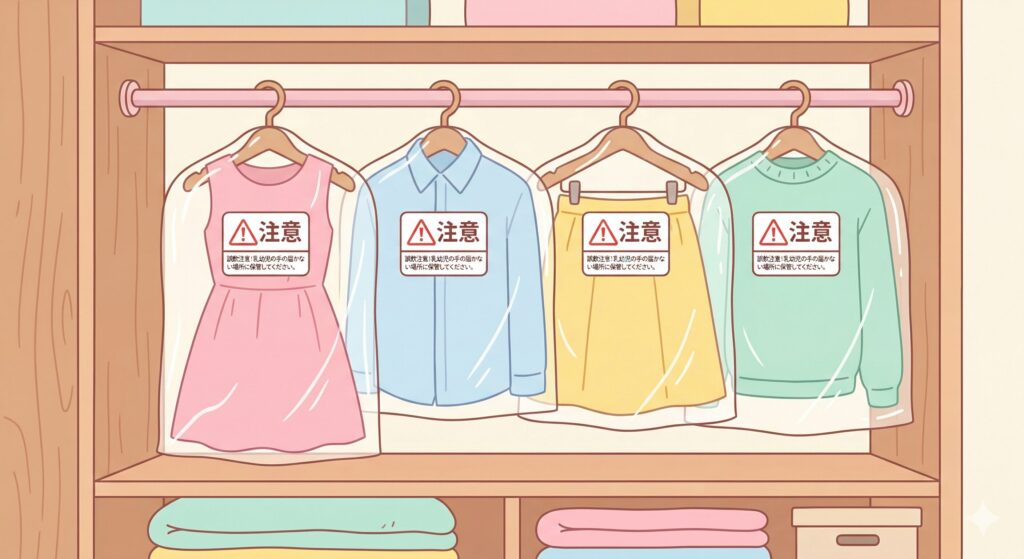 クリーニング後の正しい保管方法