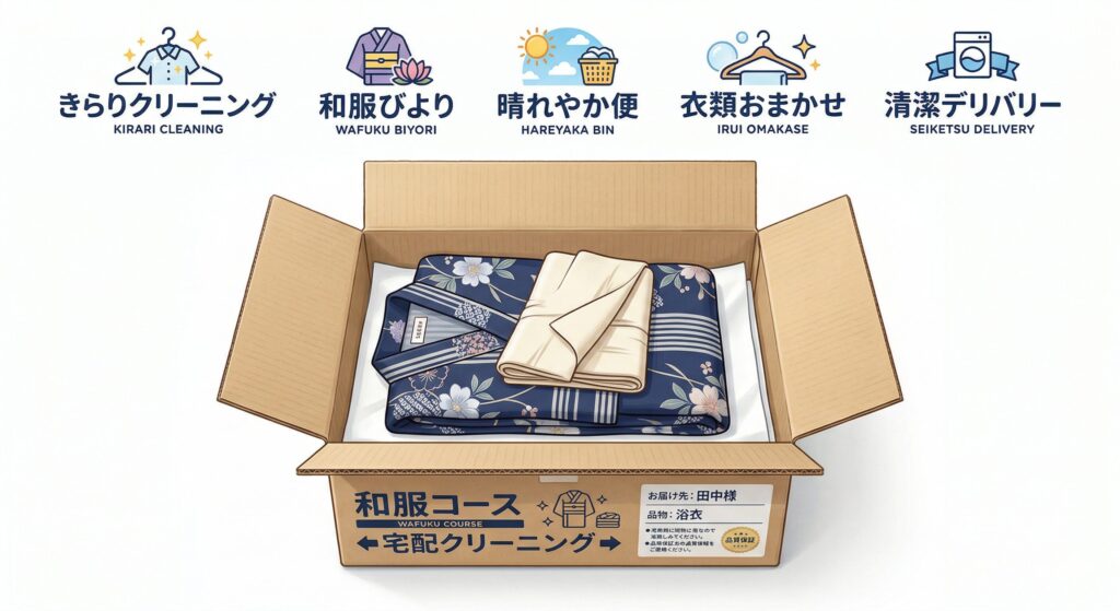 浴衣の宅配クリーニングおすすめ業者5選